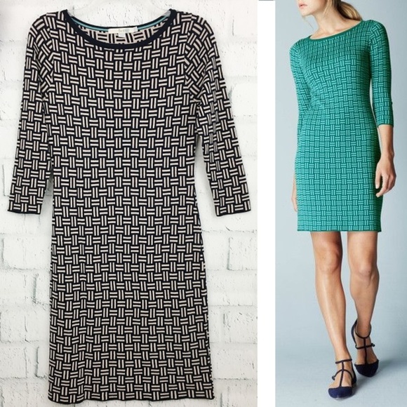 Boden Dresses & Skirts - Boden Jacquard Knitted Tunic Dress Navy Gray WW005